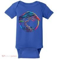 Bonsai Enso Zen Circle Tree Japan Spirituality Rainbow Gift Baby Bodysuit thumb 0