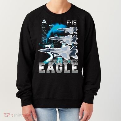 Bootleg F 15 Eagle USAF Women's Sweatshirt