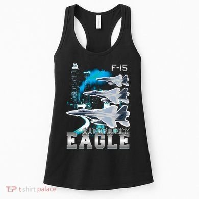 Bootleg F 15 Eagle USAF Women's Tank Top