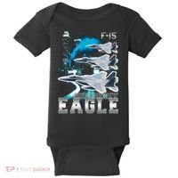 Bootleg F 15 Eagle USAF Baby Bodysuit thumb 0