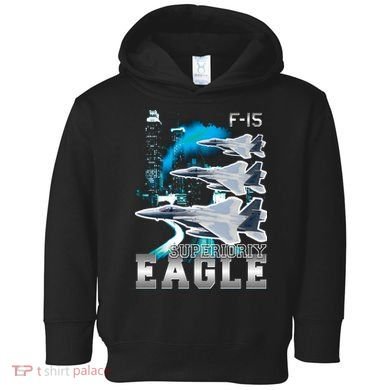 Bootleg F 15 Eagle USAF Toddler Hoodie