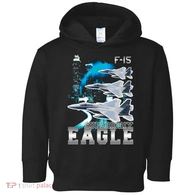 Bootleg F 15 Eagle USAF Toddler Hoodie