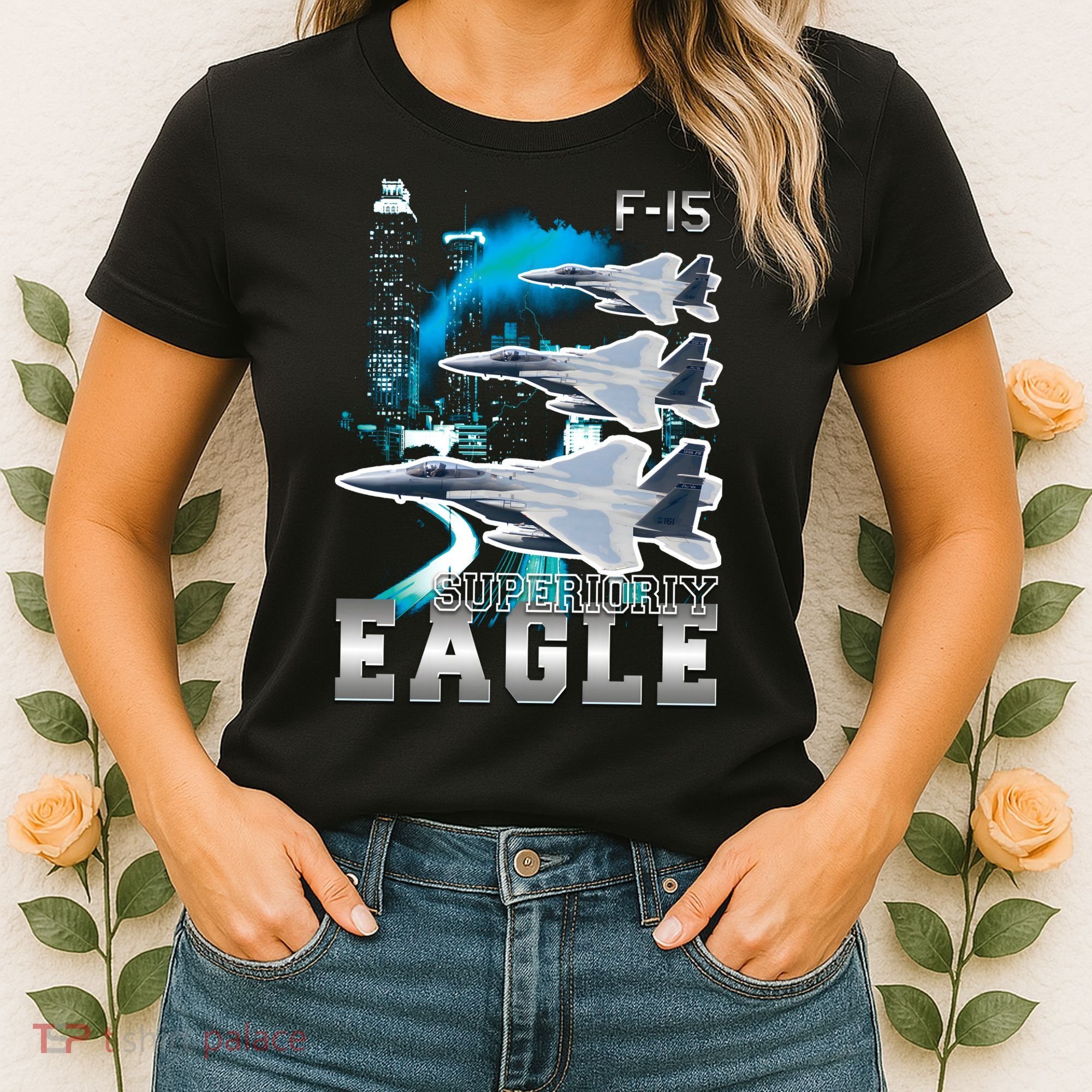 Bootleg F 15 Eagle USAF Women's T-Shirt