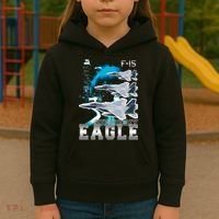Bootleg F 15 Eagle USAF Kids Hoodie thumb 3