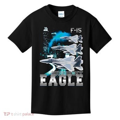 Bootleg F 15 Eagle USAF Kids T-Shirt