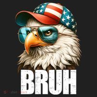 Bruh Fourth 4th Of July Eagle American Patriotic Women's Sweatshirt thumb 2