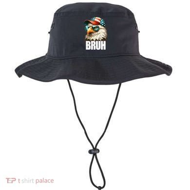 Bruh Fourth 4th Of July Eagle American Patriotic Bucket Hat
