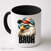 Bruh Fourth 4th Of July Eagle American Patriotic Coffee Mug thumb 0