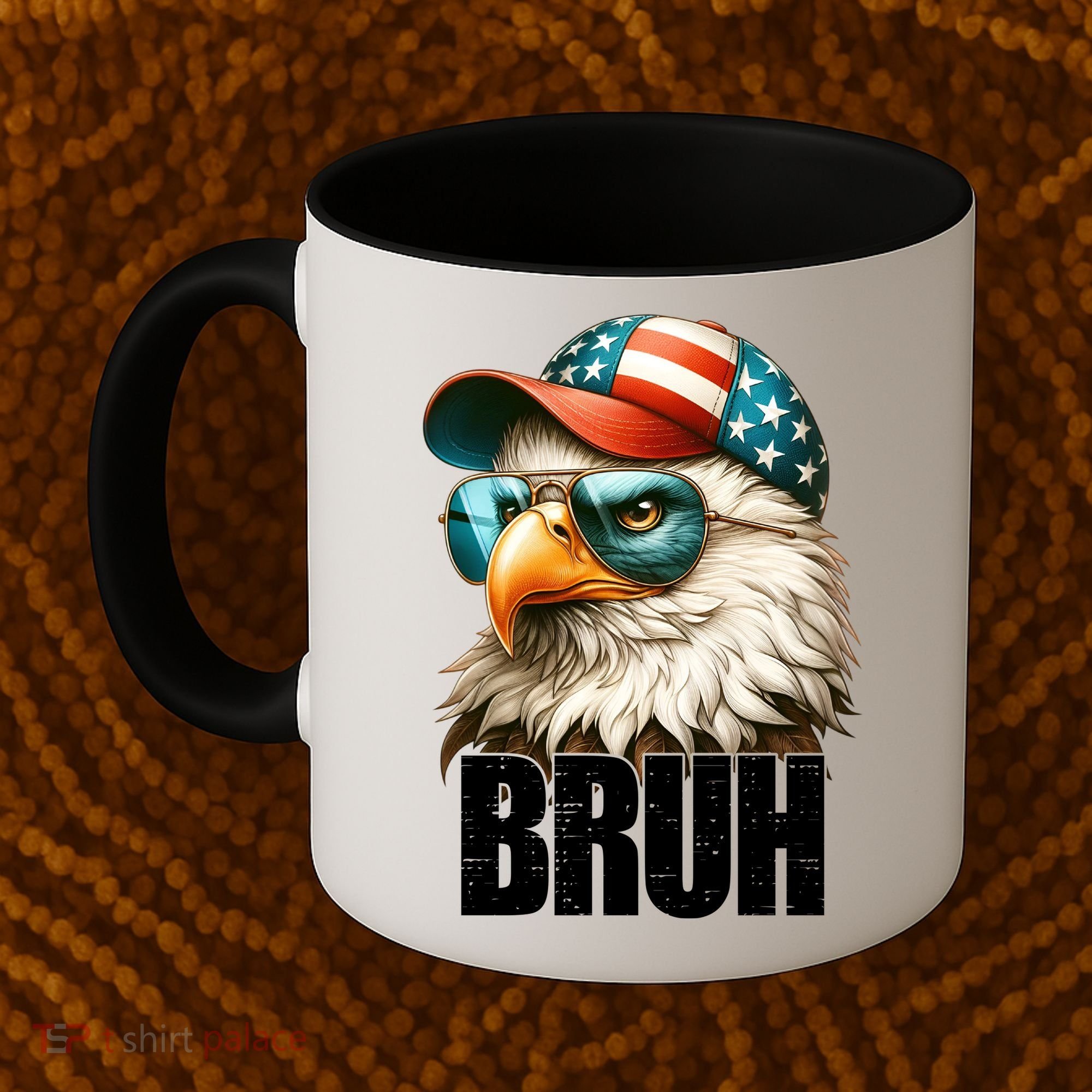 Bruh Fourth 4th Of July Eagle American Patriotic Coffee Mug