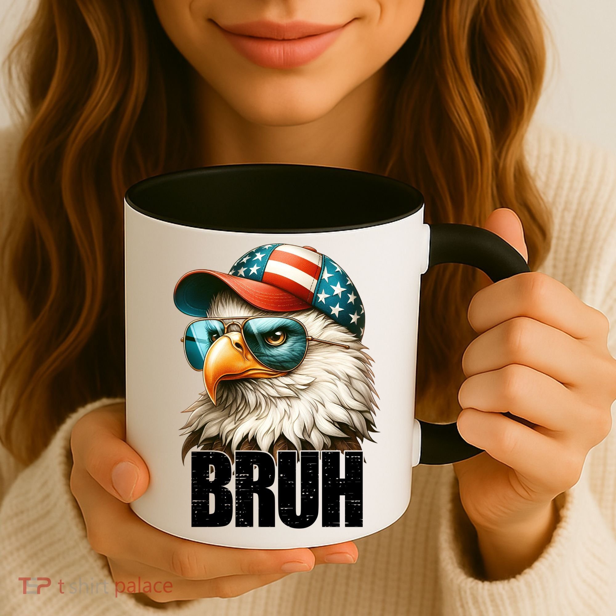 Bruh Fourth 4th Of July Eagle American Patriotic Coffee Mug