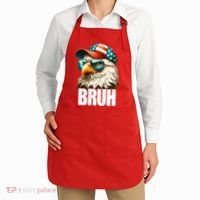 Bruh Fourth 4th Of July Eagle American Patriotic Apron thumb 2