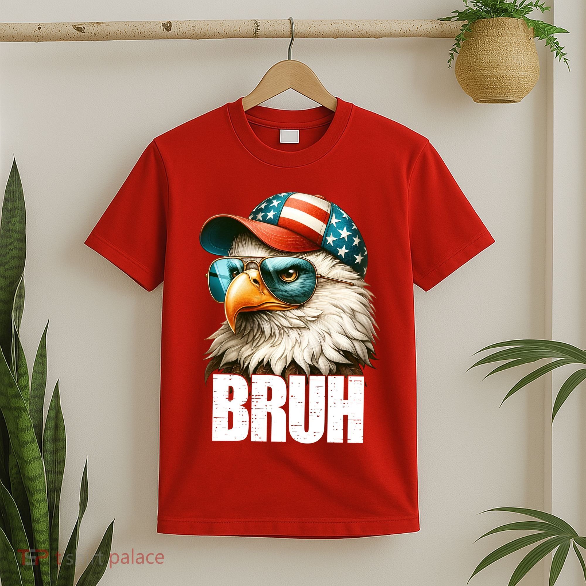 Bruh Fourth 4th Of July Eagle American Patriotic T-Shirt