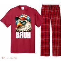Bruh Fourth 4th Of July Eagle American Patriotic Pajama Set thumb 0