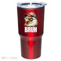 Bruh Fourth 4th Of July Eagle American Patriotic Tumbler thumb 0
