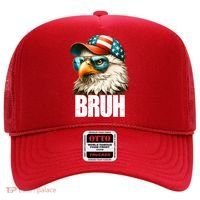 Bruh Fourth 4th Of July Eagle American Patriotic Hat thumb 0