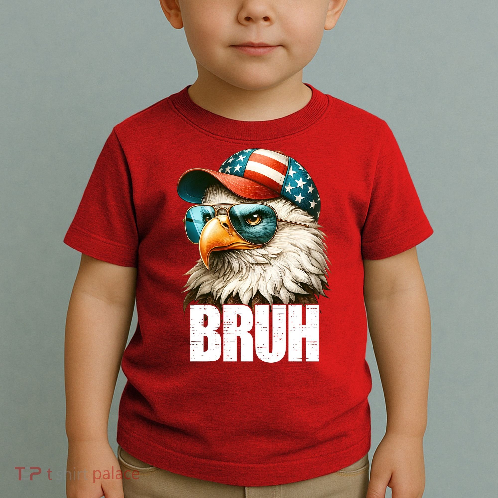 Bruh Fourth 4th Of July Eagle American Patriotic Toddler T-Shirt