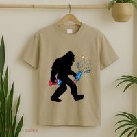 Bigfoot Fireworks 4th of July Bigfoot America  T-Shirt thumb 2