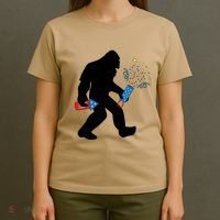 Bigfoot Fireworks 4th of July Bigfoot America  T-Shirt thumb 4
