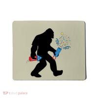 Bigfoot Fireworks 4th of July Bigfoot America  Mousepad thumb 0