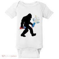Bigfoot Fireworks 4th of July Bigfoot America  Baby Bodysuit thumb 0