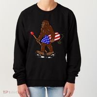Bigfoot Fireworks 4th Of July Funny Men Sasquatch Lover Women's Sweatshirt thumb 0