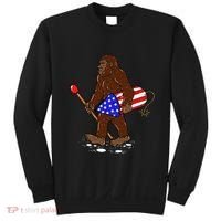 Bigfoot Fireworks 4th Of July Funny Men Sasquatch Lover Sweatshirt thumb 0