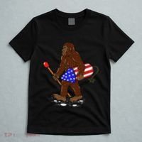 Bigfoot Fireworks 4th Of July Funny Men Sasquatch Lover T-Shirt thumb 5