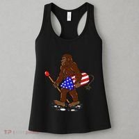 Bigfoot Fireworks 4th Of July Funny Men Sasquatch Lover Women's Tank Top thumb 3