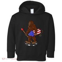 Bigfoot Fireworks 4th Of July Funny Men Sasquatch Lover Toddler Hoodie thumb 0