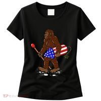 Bigfoot Fireworks 4th Of July Funny Men Sasquatch Lover Women's T-Shirt thumb 0