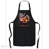 Bigfoot Fireworks 4th Of July Sasquatch American US Flag Apron thumb 0