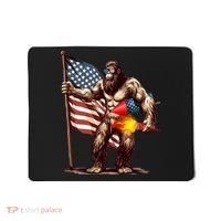 Bigfoot Fireworks 4th Of July Sasquatch American US Flag Mousepad thumb 0