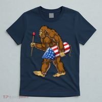 Bigfoot Fireworks 4th Of July Funny Boys Men Sasquatch Lover T-Shirt thumb 5