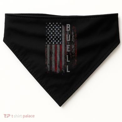 Buell Family American Flag USA-Made Doggie Bandana