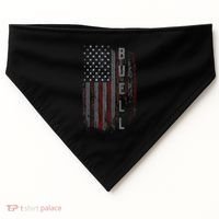 Buell Family American Flag USA-Made Doggie Bandana thumb 0