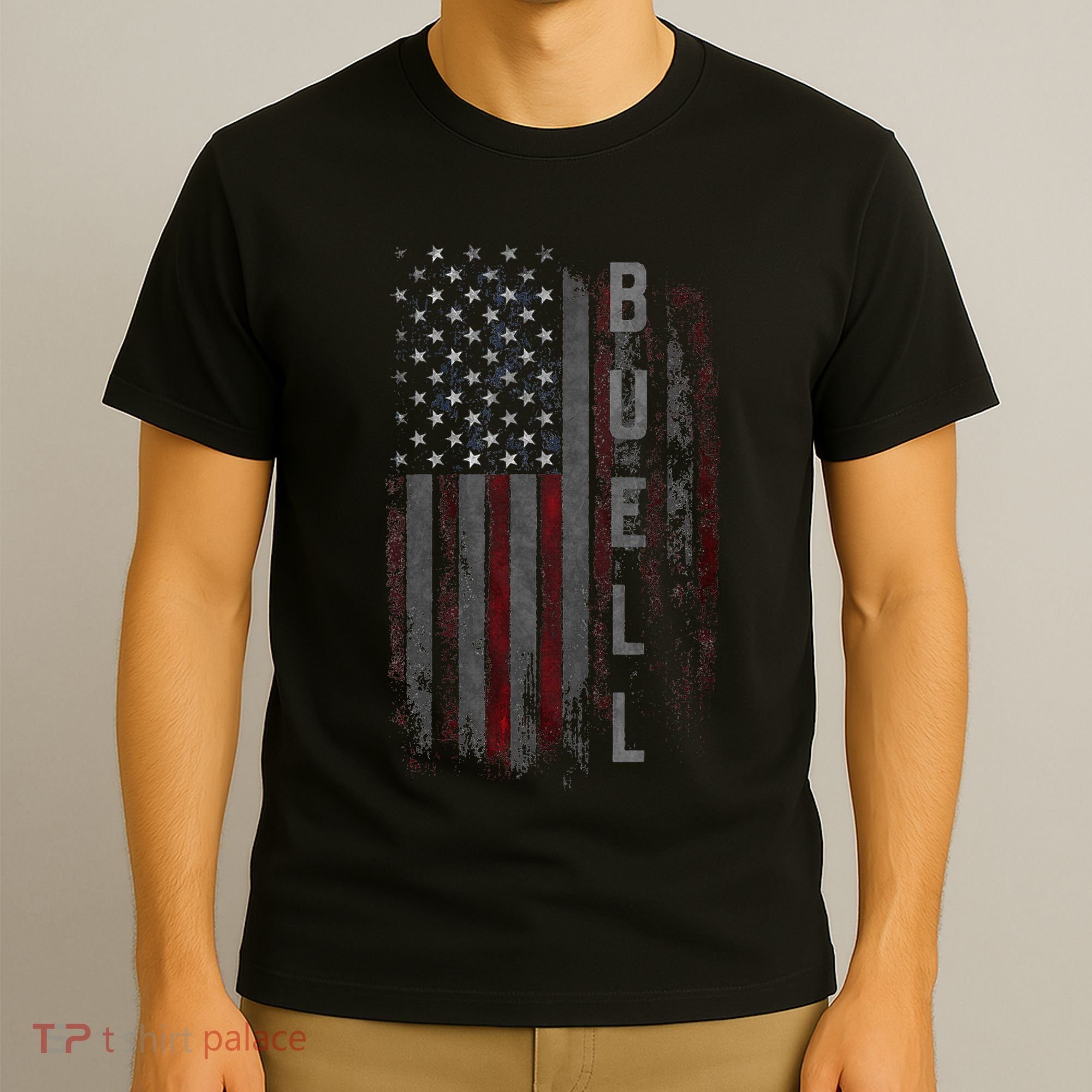 Buell Family American Flag T-Shirt