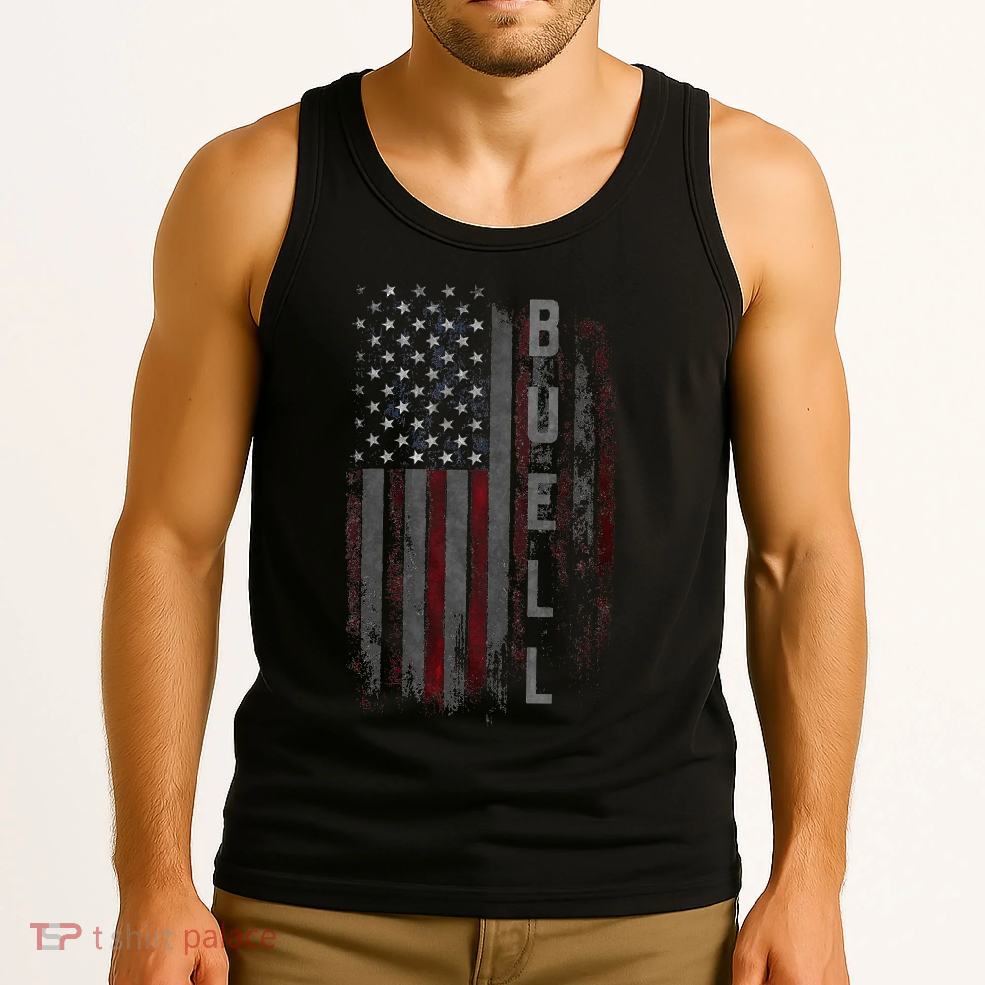 Buell Family American Flag Tank Top