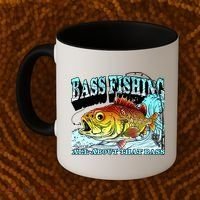 Bass Fishing All About That Bass Coffee Mug thumb 2