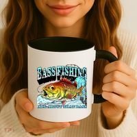 Bass Fishing All About That Bass Coffee Mug thumb 3