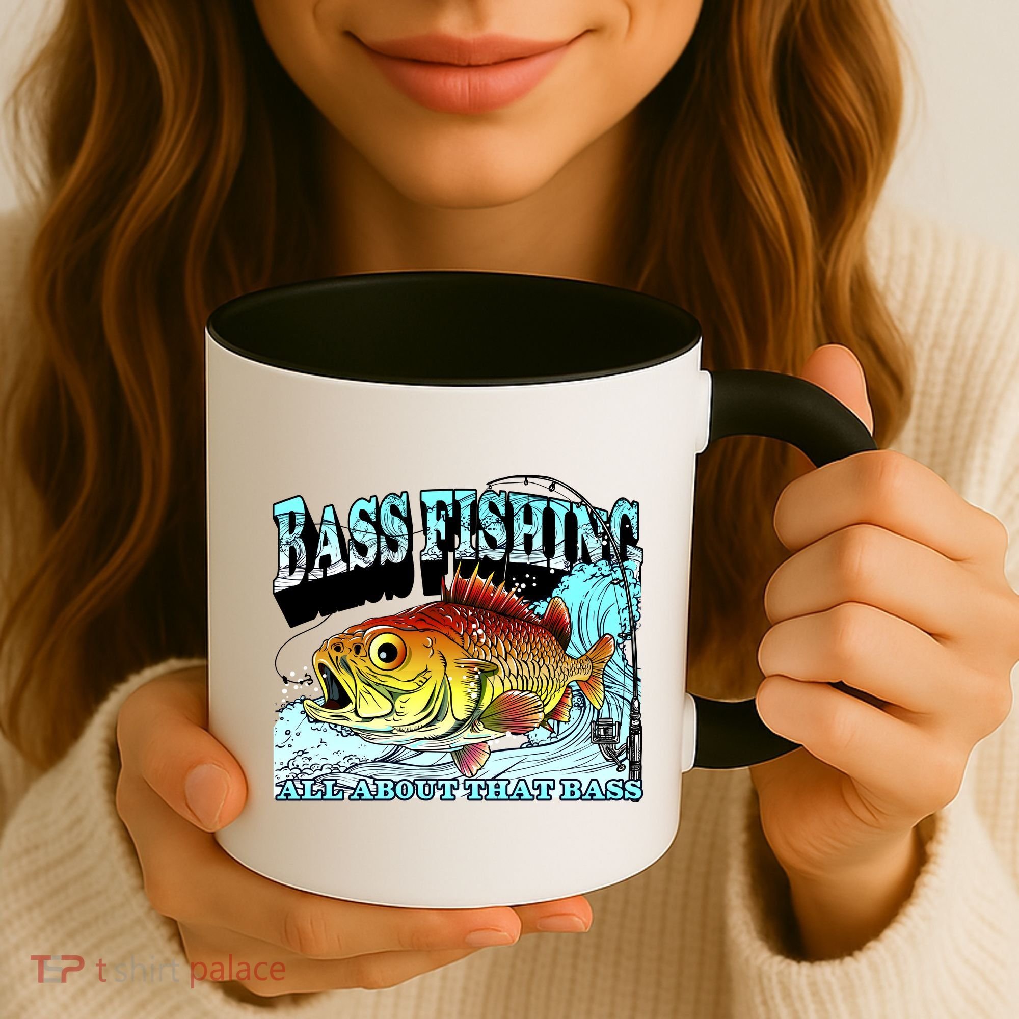 Bass Fishing All About That Bass Coffee Mug