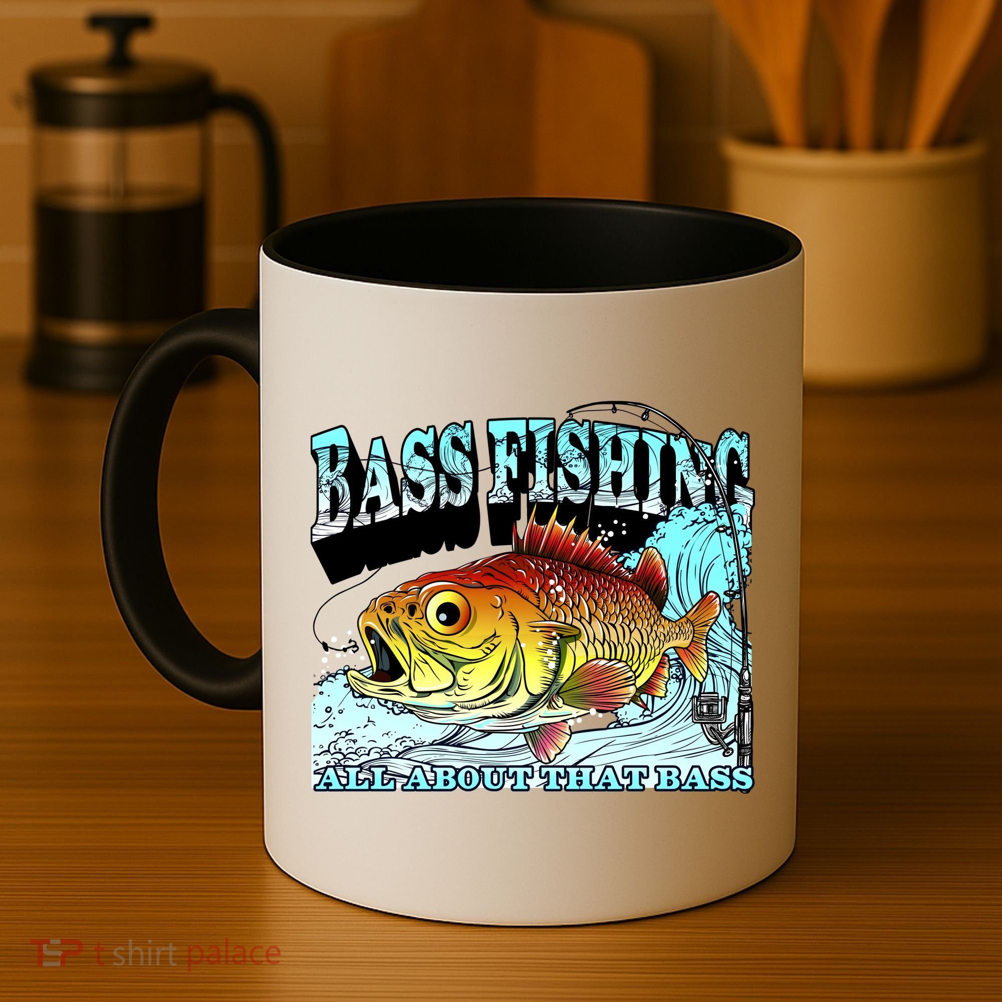 Bass Fishing All About That Bass Coffee Mug