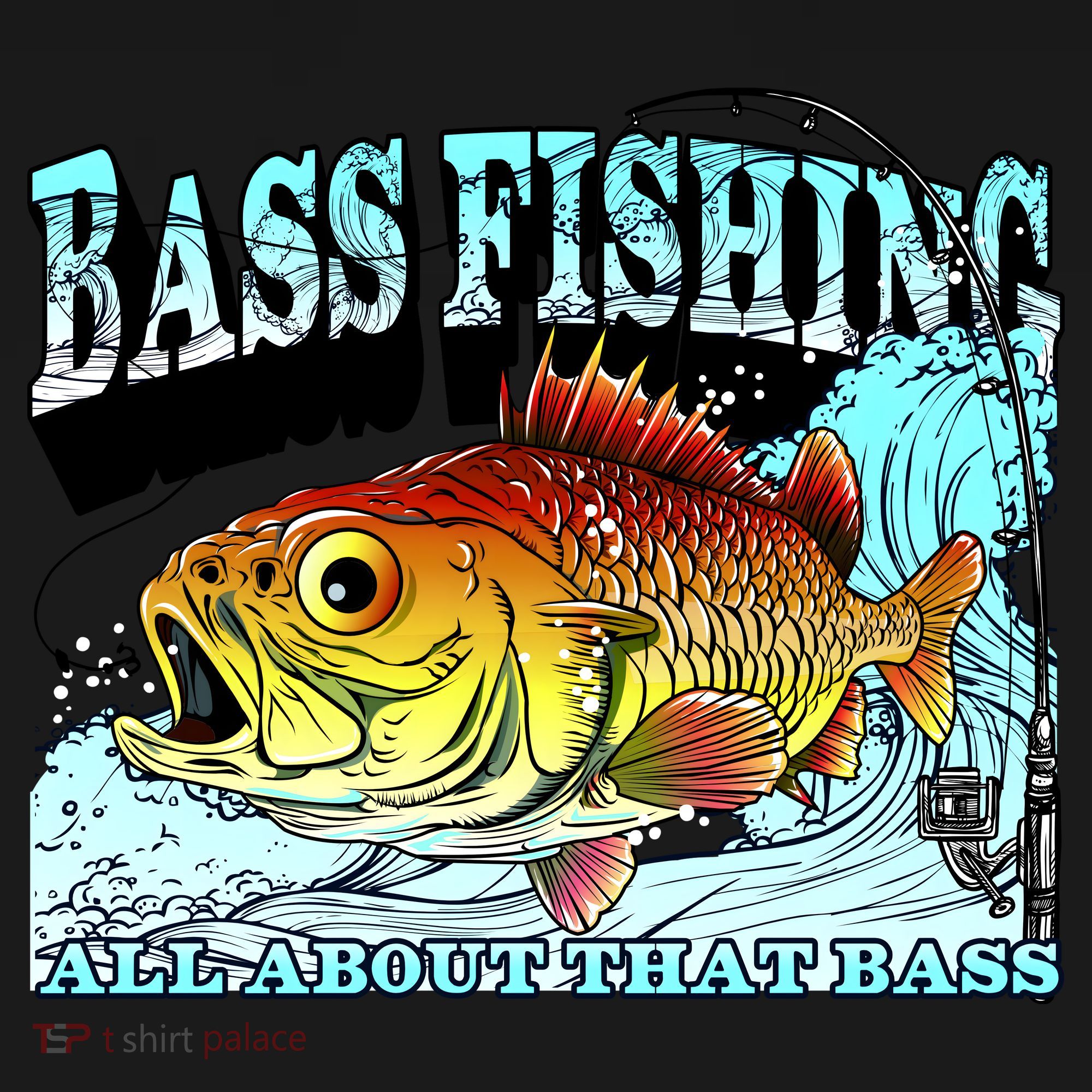 Bass Fishing All About That Bass Polo