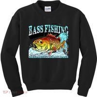 Bass Fishing All About That Bass Kids Sweatshirt thumb 0