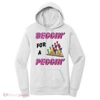 Beggin For A Peggin Funny Women's Hoodie thumb 0