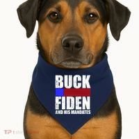 Buck Fiden And His Mandates USA-Made Doggie Bandana thumb 1