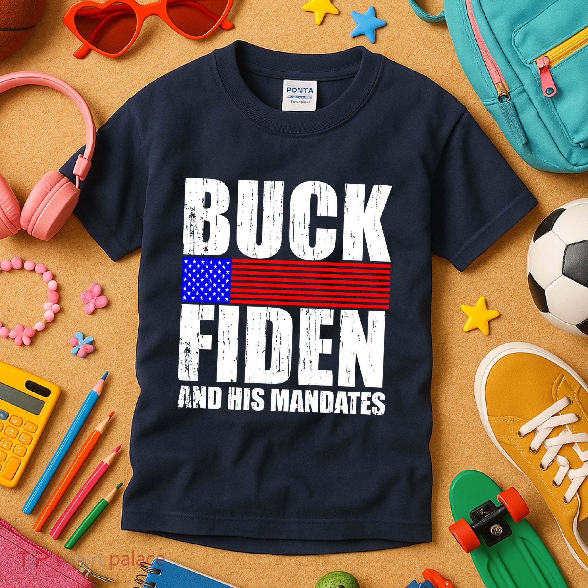 Buck Fiden And His Mandates Kids T-Shirt