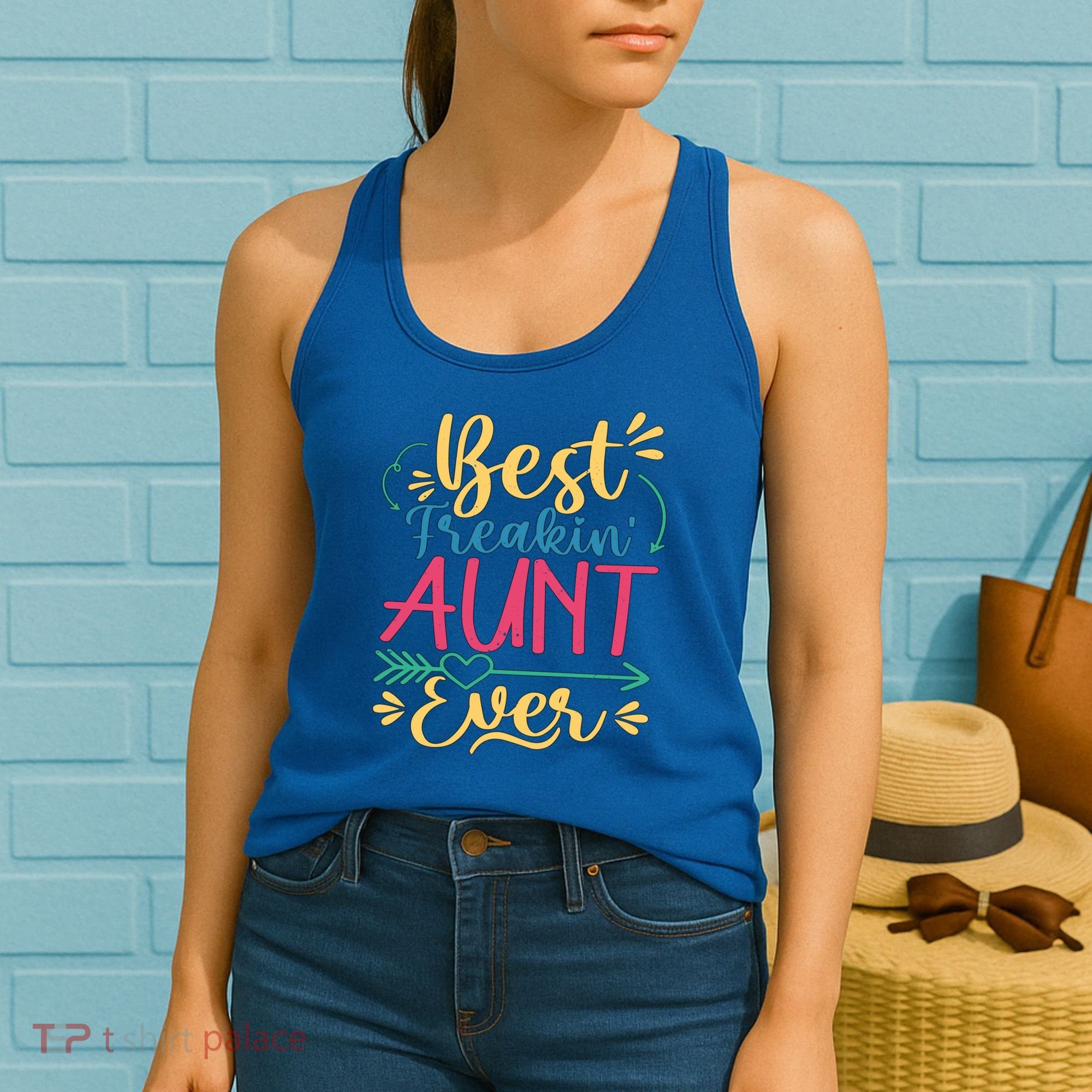 Best Freaking Aunt Ever For Auntie Gift Women's Tank Top
