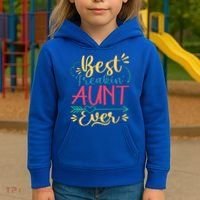 Best Freaking Aunt Ever For Auntie Gift Kids Hoodie thumb 3