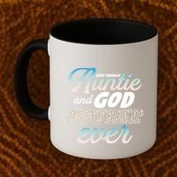 Best Freaking Auntie And Godmother Ever Niece Nephew Gift Coffee Mug thumb 2
