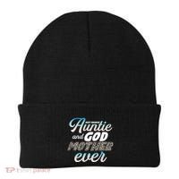 Best Freaking Auntie And Godmother Ever Niece Nephew Gift Beanie thumb 0